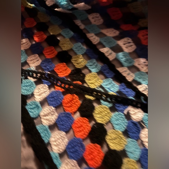 POL granny square full length Crochet Cardigan - Picture 6 of 8